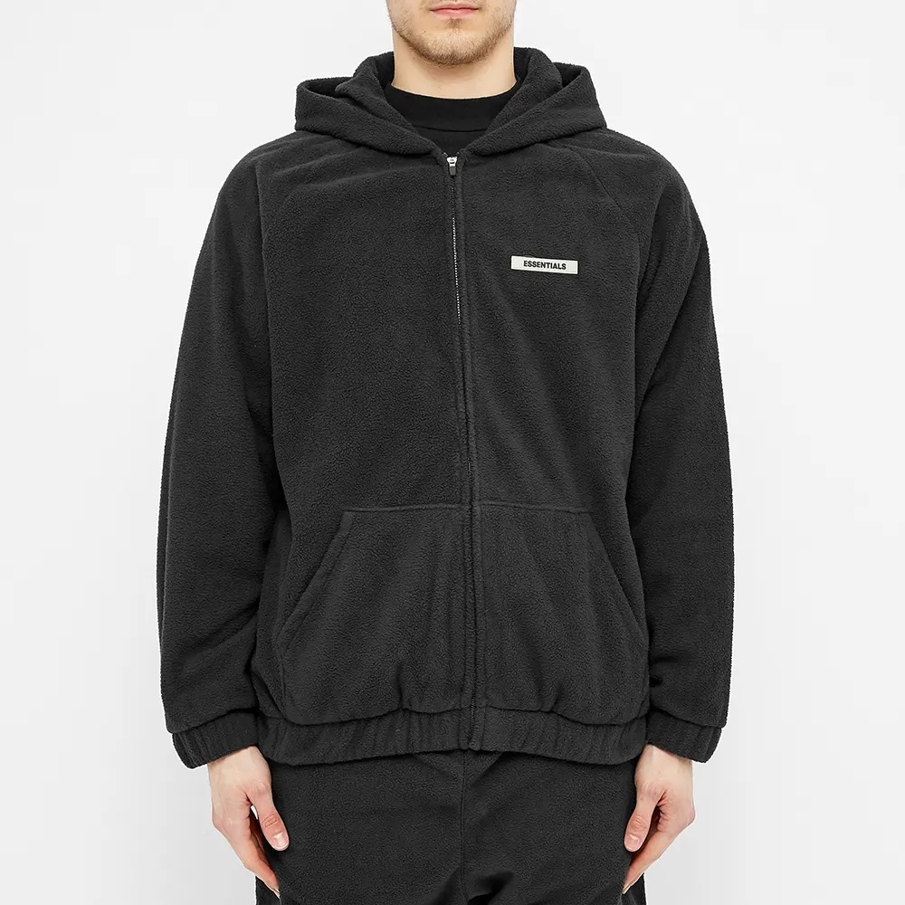 新品 Fear Of God essentials polar fleece full zip hoodie ( S