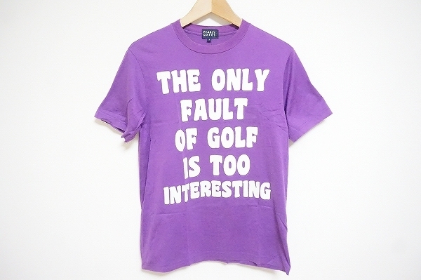 #snc パーリーゲイツ PEARLYGATES アウトレット送料無料 Tシャツ カットソー 半袖 【公式ショップ】 4 ゴルフ 603787 紫 メンズ