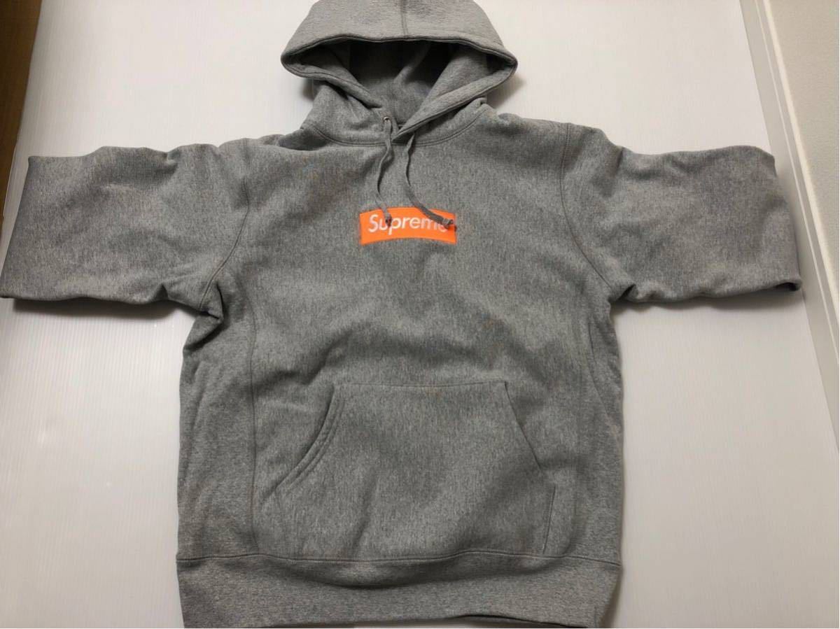 新品 国内正規 Supreme Box Logo Hooded Sweatshirt M Heather Grey