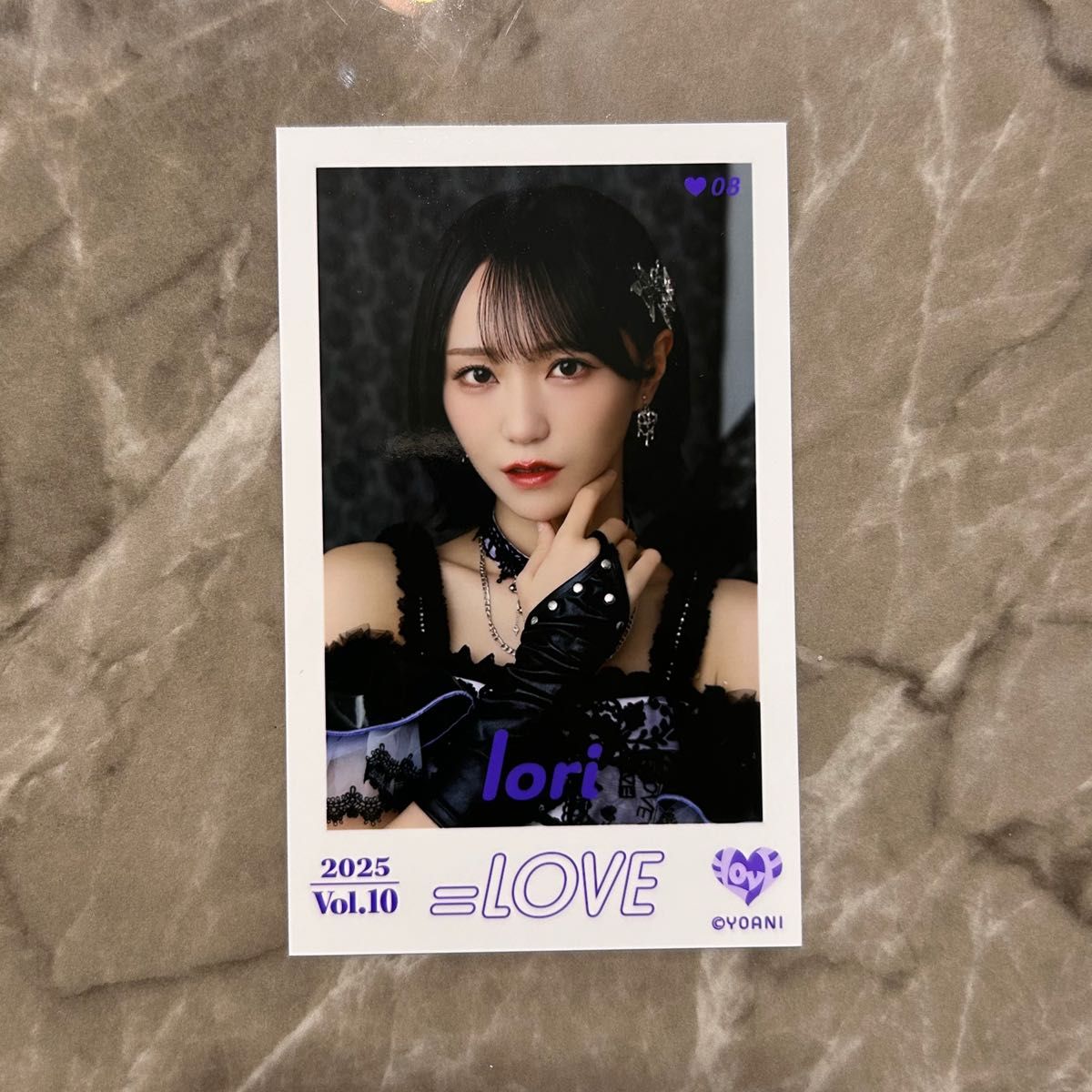 イコラブ ＝LOVE 野口衣織 ミニフォトカード vol 10 レア 黒衣装 8周年