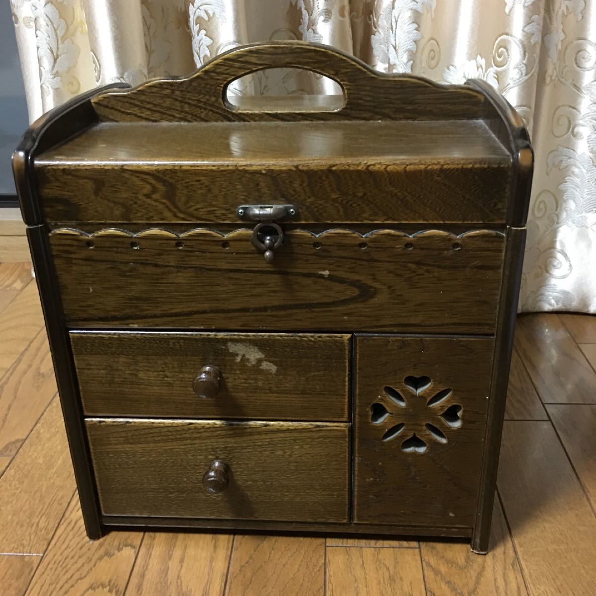 Paypayフリマ アンティーク 小物入れ 木製 鏡付き 昭和レトロ 小物入れ 木製 レトロ Paypayフリマ アンティーク 小物入れ 木製 鏡付き 昭和レトロ 小物入れ 木製 レトロ