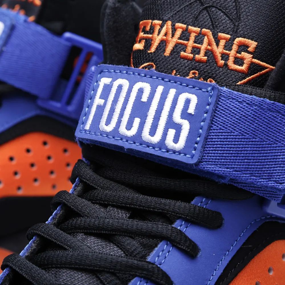 国内未発売 【us10】 EWING パトリック ユーイング FOCUS フォーカス USA正規品 バッシュ NBA スニーカー28cm 黒 オレンジ NYニックス _画像4