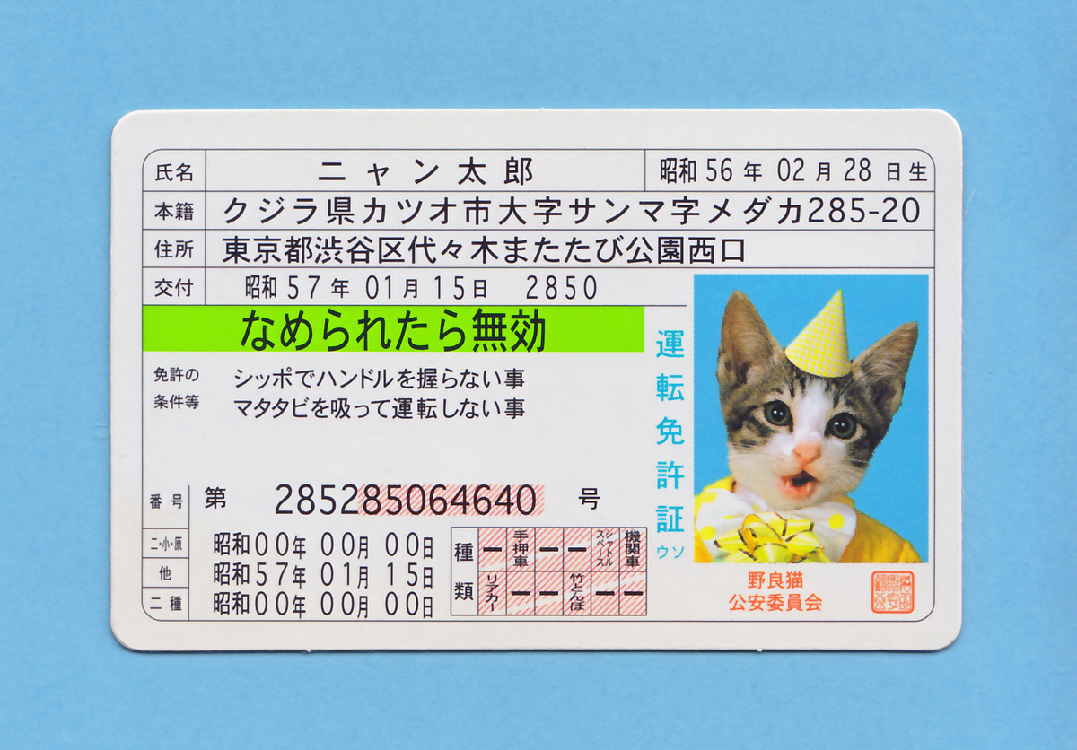 ニャン 免許証の値段と価格推移は 33件の売買情報を集計したニャン 免許証の価格や価値の推移データを公開 ニャン 免許証の値段と価格推移は 33件の売買情報を集計したニャン 免許証の価格や価値の推移データを公開