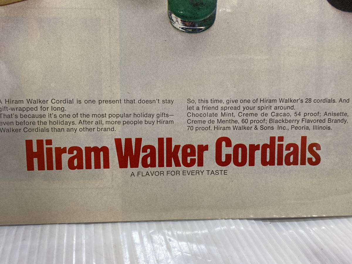 1972年12月15日号LIFE誌広告切り抜き【Hiram Walker Cordials】アメリカ買い付け品70sお酒バーカフェレストランインテリア_画像3