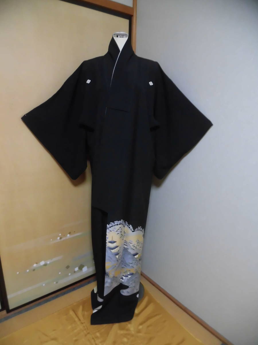 ★... рукав / кимоно /... шёлк /... идет в комплекте /... узор /... идет в комплекте /...６３㎝★ 