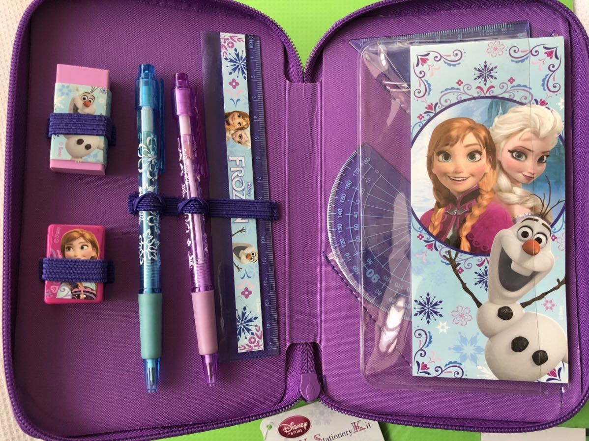 [Disney Disney ] дыра . снег. женщина .* канцелярские товары комплект Disney Zip-Up Stationery Kit*Disney FROZEN Anna
