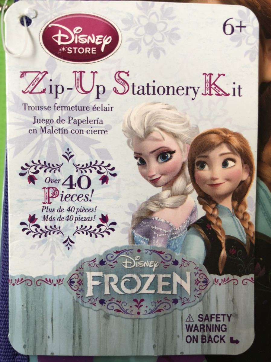 [Disney Disney ] дыра . снег. женщина .* канцелярские товары комплект Disney Zip-Up Stationery Kit*Disney FROZEN Anna