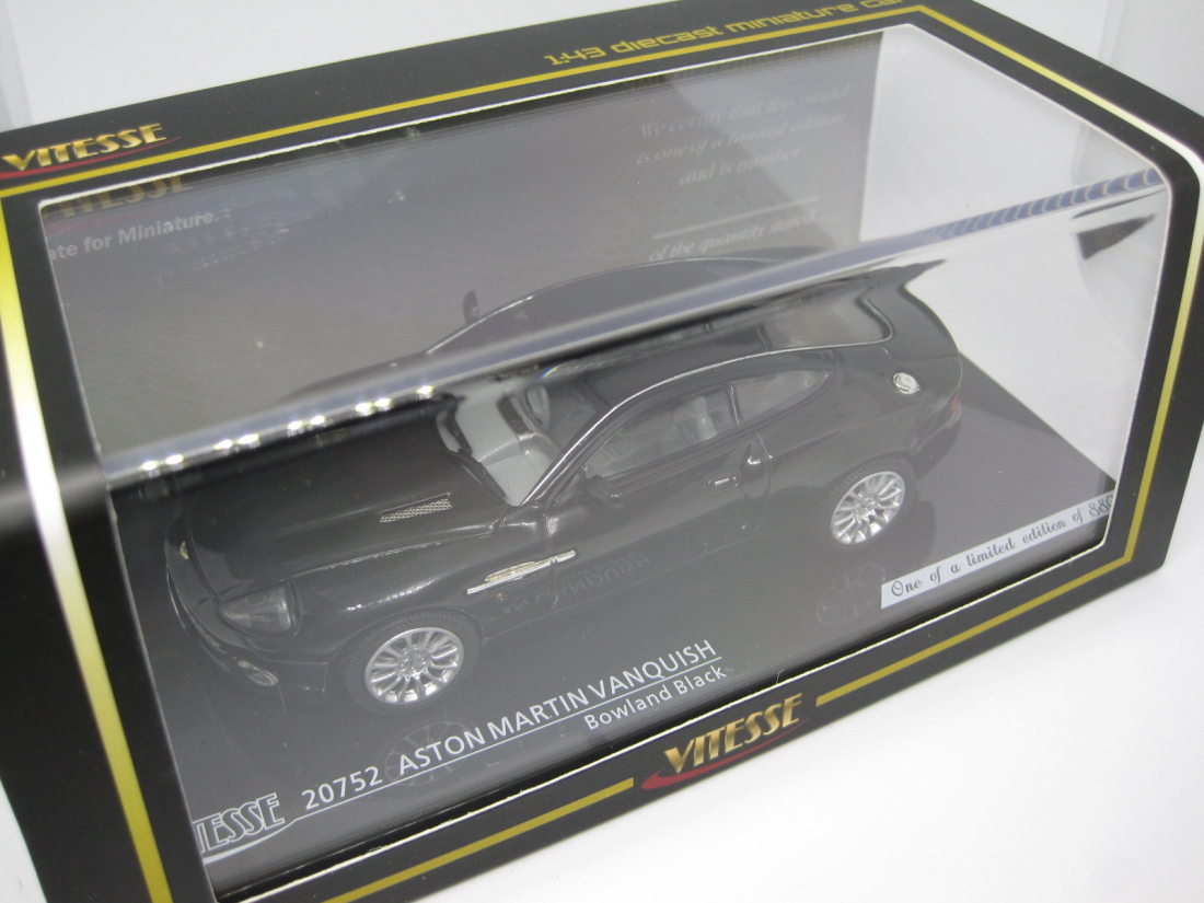 【気軽に楽しむ大人のインテリア】ASTON MARTIN VANQUISH/Black-1/43-思い出 夢 ノスタルジー 蘇る ☆未使用、未展示品☆即決有☆彡_画像6