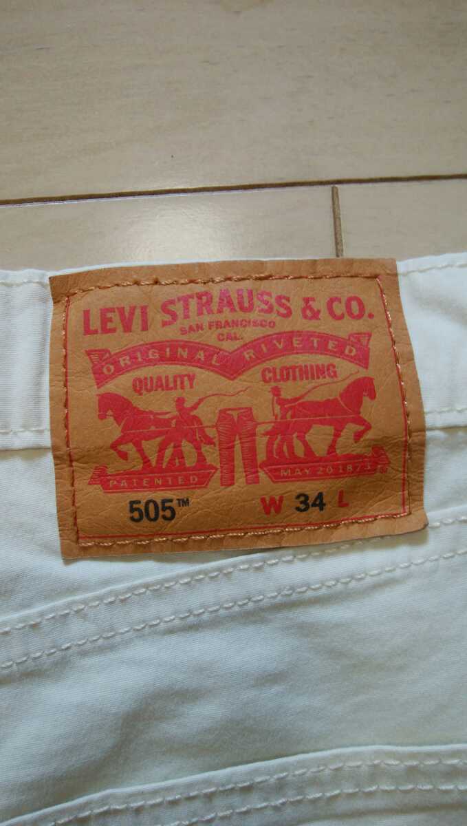 Levi's(リーバイス) 505ショートパンツ カラー:オフホワイト系 表示サイズ:W34_画像3
