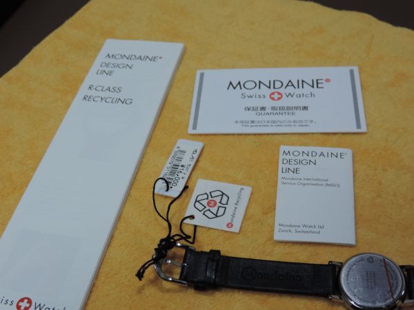 【レビューで送料無料】 未使用品 MONDAINE/モンディーン クォーツ デザイナーズ モンディーン