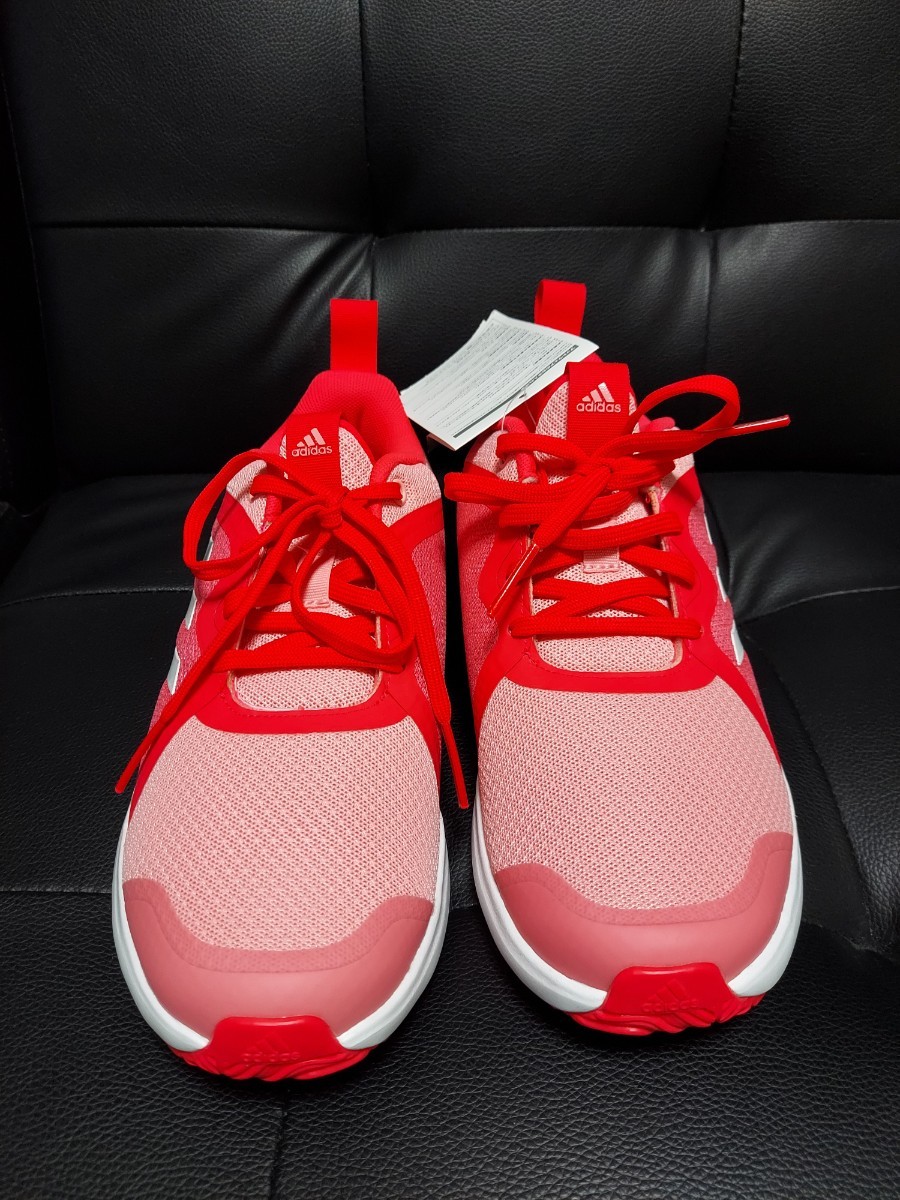 adidas　未使用　キッズ　子供　ジュニア　23.5cm　アディダス　スニーカー　ランニング　スポーツ　カラー　ピンク　