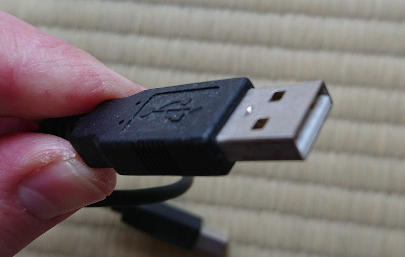 【動作確認済】USB 2.0 ケーブル 1.0m （細いタイプ） 接続タイプA タイプB プリンター、外付けディスクなど接続用 黒い_画像2