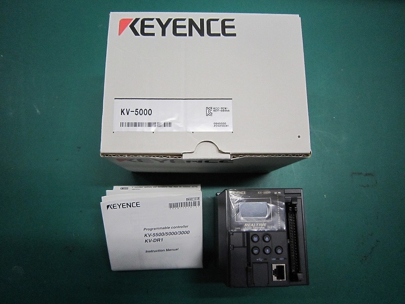 【送料無料・おまけ付】キーエンス　Keyence　プログラマブル コントローラ KV-5000/3000 シリーズ Ethernet 内蔵 CPU ユニット KV-5000_画像1