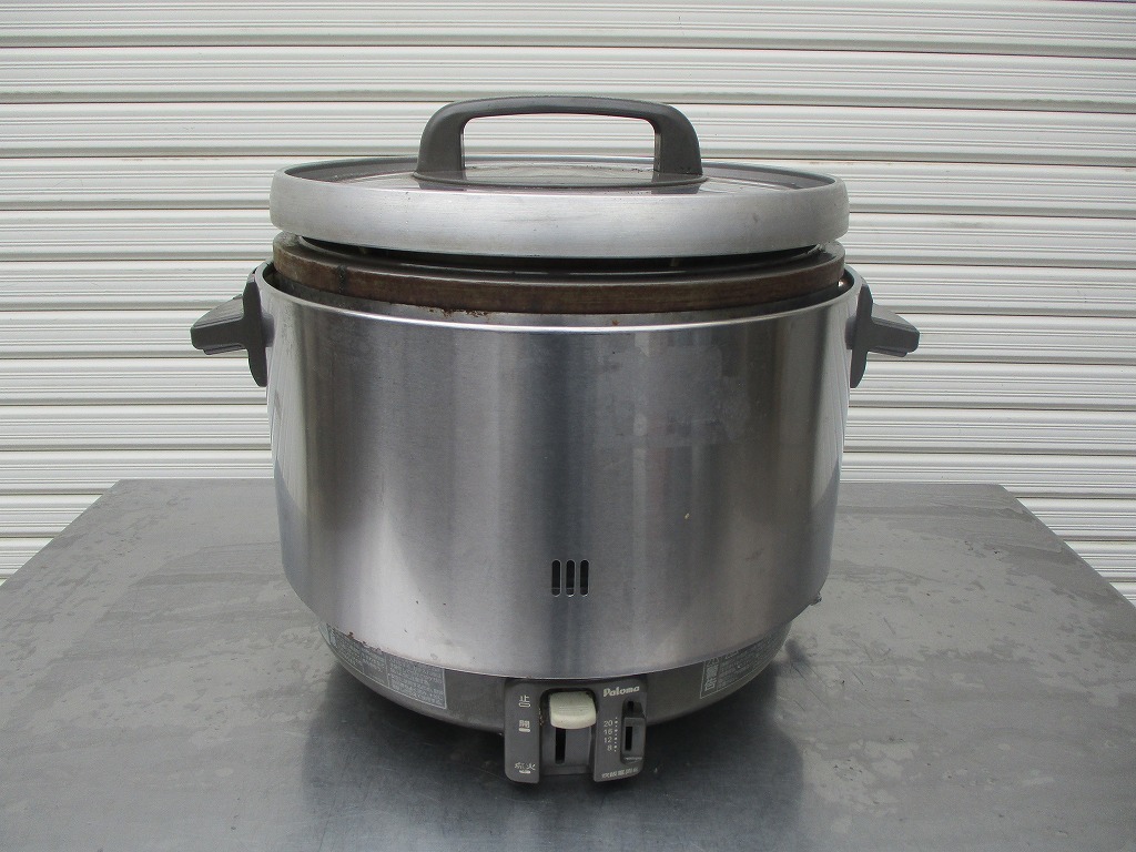 y1602-17　パロマ　ガス炊飯器 W440×D360×H370　都市ガス・13A 3,22KW　PR-360SS　2011年製　 中古　厨房 炊飯器