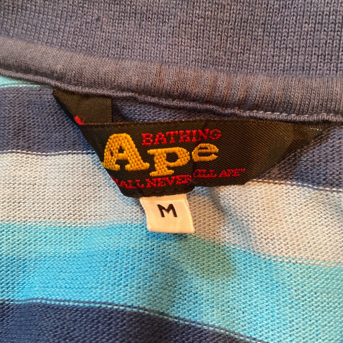 A BATHING APE polo-shirt with short sleeves M