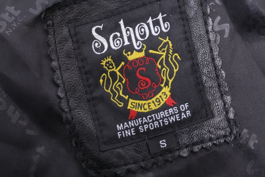 8D SCHOTT SOLID CLASSIC RACER JKT SMALL 3171053 ラムレザー シングル ラーダース ジャケット 80JB3777 UR08_画像4