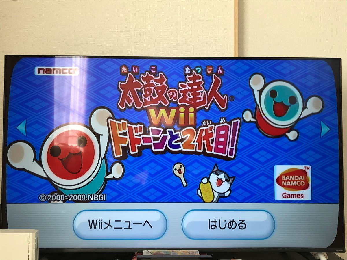 Wii 太鼓の達人 タタコン 太鼓とバチ 2代目3代目セット