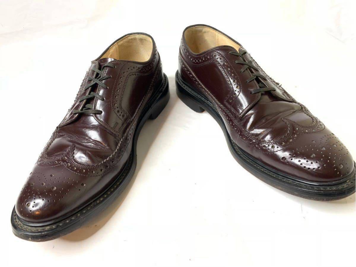 フローシャイム FLORSHEIM（24.5）レザーチャッカブーツ プレーントゥ - 靴