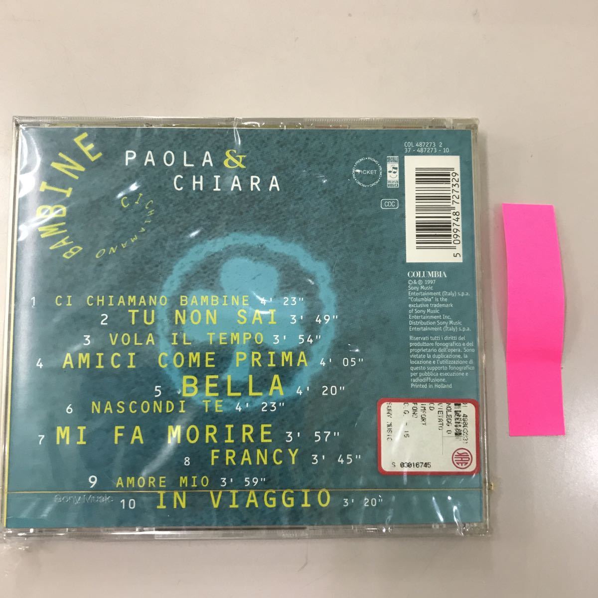 CD 輸入盤未開封【洋楽】長期保存品　PAOLA&CHIARA