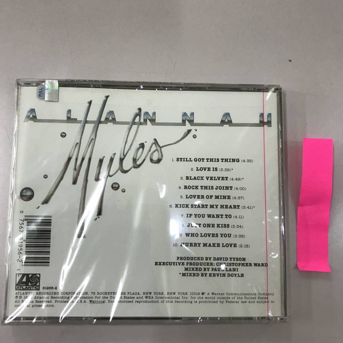 CD 輸入盤未開封【洋楽】長期保存品　ALANNAH MYLES_画像2