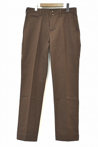 HABANOS（ハバノス）T/C SLACKS PANTS スラックスパンツ ボトム チノパンツ ミリタリー BROWN MADE IN JAPAN HBNS M