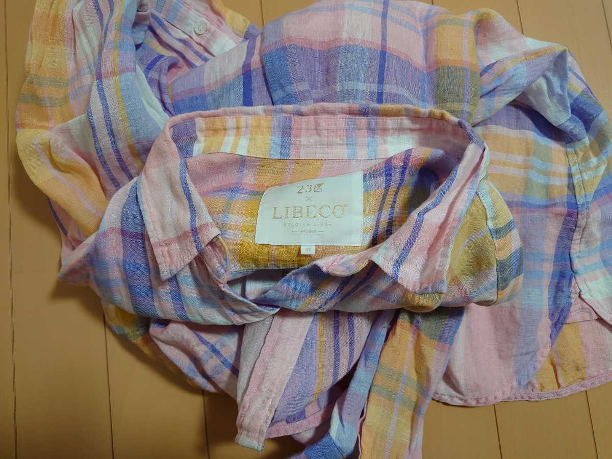 23区 Libeco チェック柄長袖シャツ48大きいサイズ美品肩幅42脇下109丈67センチピンク日本代购 买对网 23区 Libeco チェック柄長袖シャツ48大きいサイズ美品肩幅42脇下109丈67センチピンク日本代购 买对网