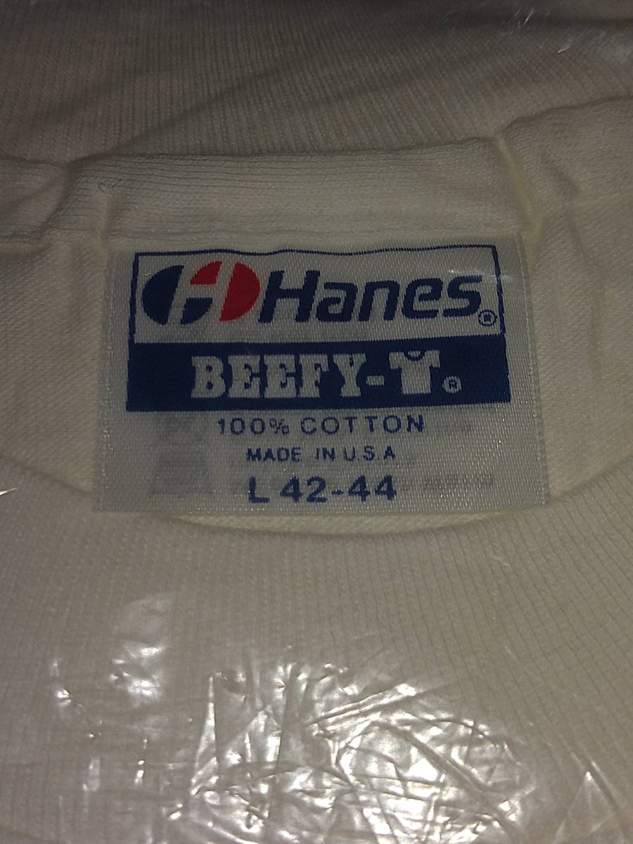 【希少：未開封】Tシャツ Hanes製 NeXTSTEP社 ＆ BUSINESSLAND社 ロゴ付き 初期版 1980年代後半： サイズ：L42-44_画像3