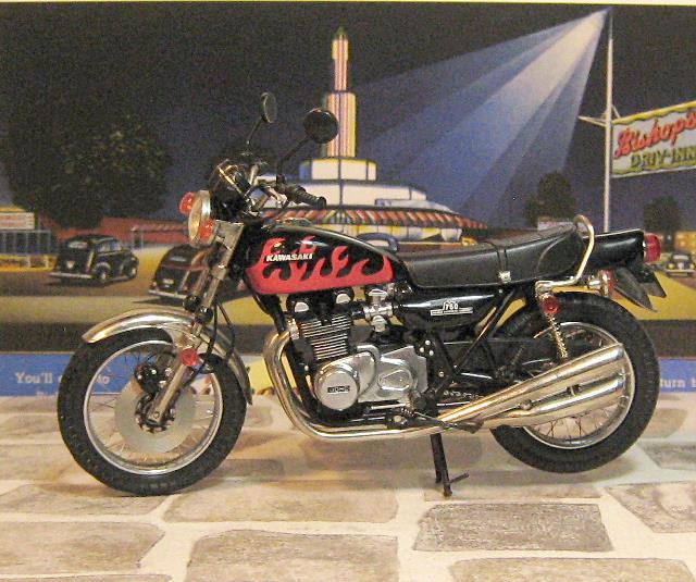 超稀少！★TOYS-CLUB限定 マルサン 1/18 鉄馬シリーズ カワサキ 750RS ファイヤー カスタム ペイント バージョン KAWASAKI MARUSAN Z2