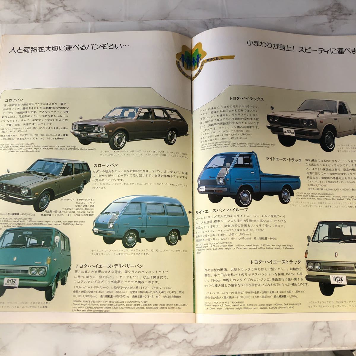 トヨタ　旧車カタログ　ライトエース・モーターホーム/マリンクルーザー/コロナバン/　管理番号:1970_画像7