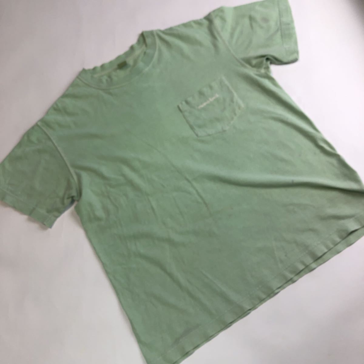 mont-bell モンベル Tシャツ メンズ グリーン系 サイズM トップス 半袖 (管理番号2300)_画像1