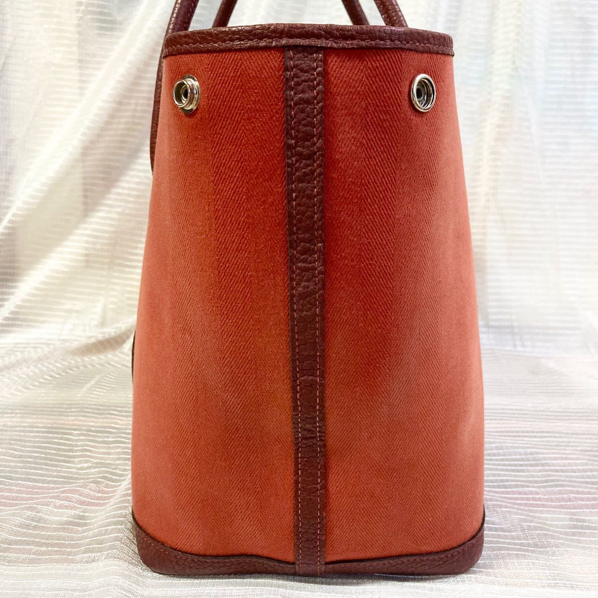エルメス ガーデンパーティーPM トワルオフィシエxヴァッシュ エルメス ガーデンパーティーPM トワルオフィシエxヴァッシュ