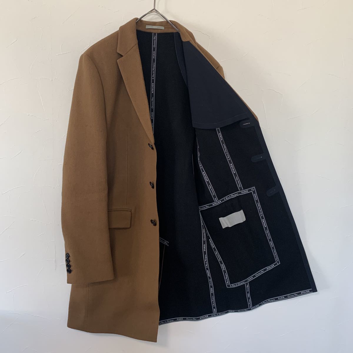 Dior Homme キャメル素材 チェスターコート | tspea.org