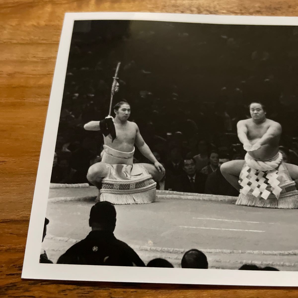 超希少　51代横綱　玉の海　若乃花　日本相撲協会 西日本新聞社写真部　手焼き 写真　相撲　昭和45年11月17日　記念　全国送料無料　No.7_画像2