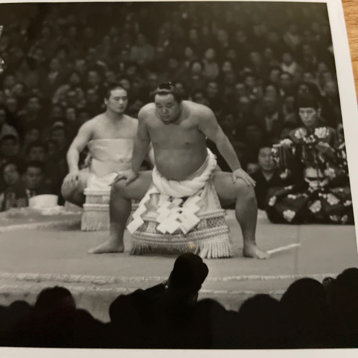 超希少　51代横綱　玉の海　若乃花　日本相撲協会 西日本新聞社写真部　手焼き 写真　相撲　昭和45年11月17日　記念　全国送料無料　No.33_画像4