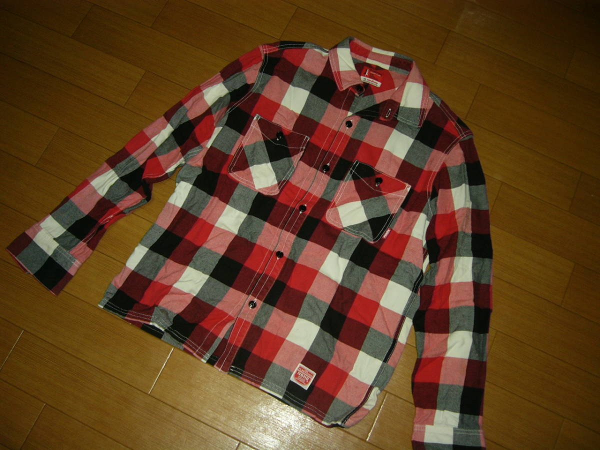 NEIGHBORHOOD ネイバーフッド CABELLA チェックシャツ M 赤黒白 / 長袖 ブロック_画像2