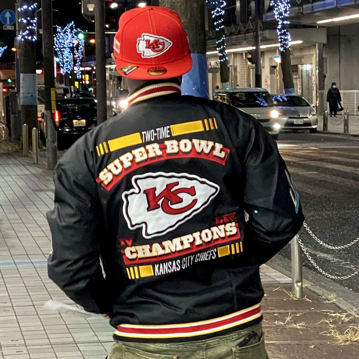 限定【S】 カンザスシティ KC チーフス Chiefs スーパーボウル チャンピオンズ スタジャン スタジアムジャンパー NFL アメフト USA正規品_画像1