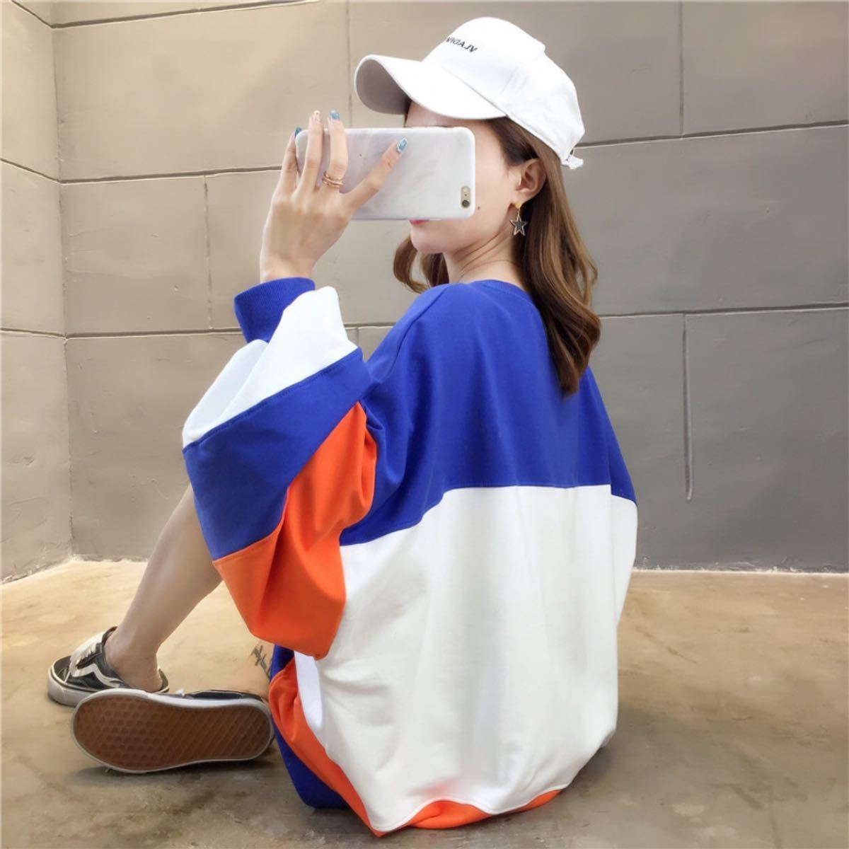 Paypayフリマ スウェット ビッグシルエット 韓国 ストリート 韓国 オルチャン コーデ 春 薄手 オーバーサイズ Paypayフリマ スウェット ビッグシルエット 韓国 ストリート 韓国 オルチャン コーデ 春 薄手 オーバーサイズ