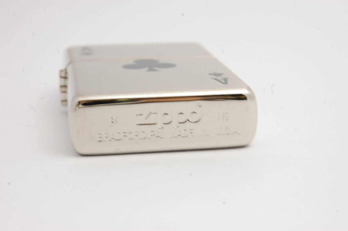 ☆未使用☆　Zippo　ジッポー　クローバー　エース　トランプ　ライター_画像3