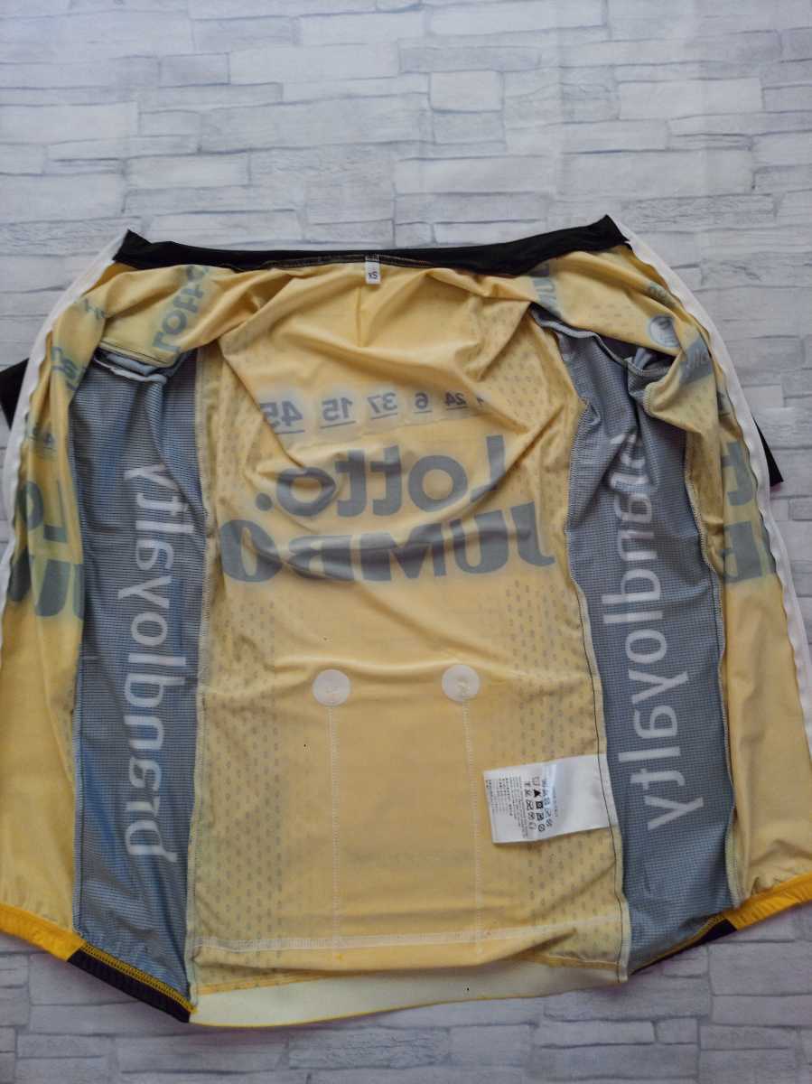 支給品　Lotto Jumbo　サイクルジャージ　ロットユンボ　SHIMANO　　ロードバイク　自転車　　ビスマ　ビズマ　ヴィスマ　ログリッチ　_画像3