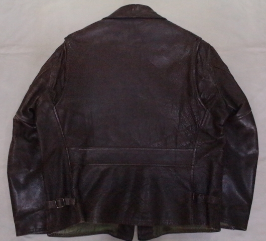 VintageOriginal 40's50's ホースハイドレザースポーツジャケット チェンジポケット ヴィンテージ古着_画像5