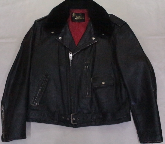 VintageOriginal 襟ボア付 Dポケ ダブルライダースジャケット 50's60's