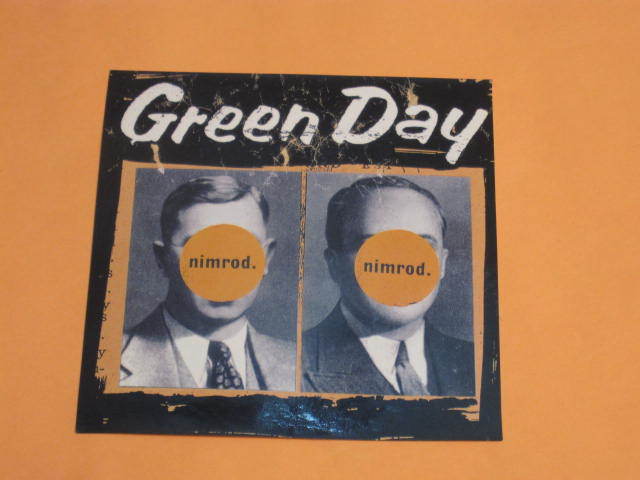 * free postage anonymity * green *tei sticker ( green day nimrod )) unused (W-1
