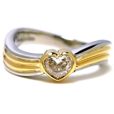  No-brand ring ring 10 number diamond Heart used grade : recycle repeated finish settled sun ya pawnshop 