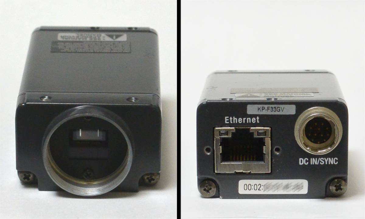 ★ 日立/hitachi　GigE Vision　KP-F33GV　モノクロCCDカメラ　1/3”　VGA　90fps　Giga Ethernet　動作品　美品　FA産業用_画像4
