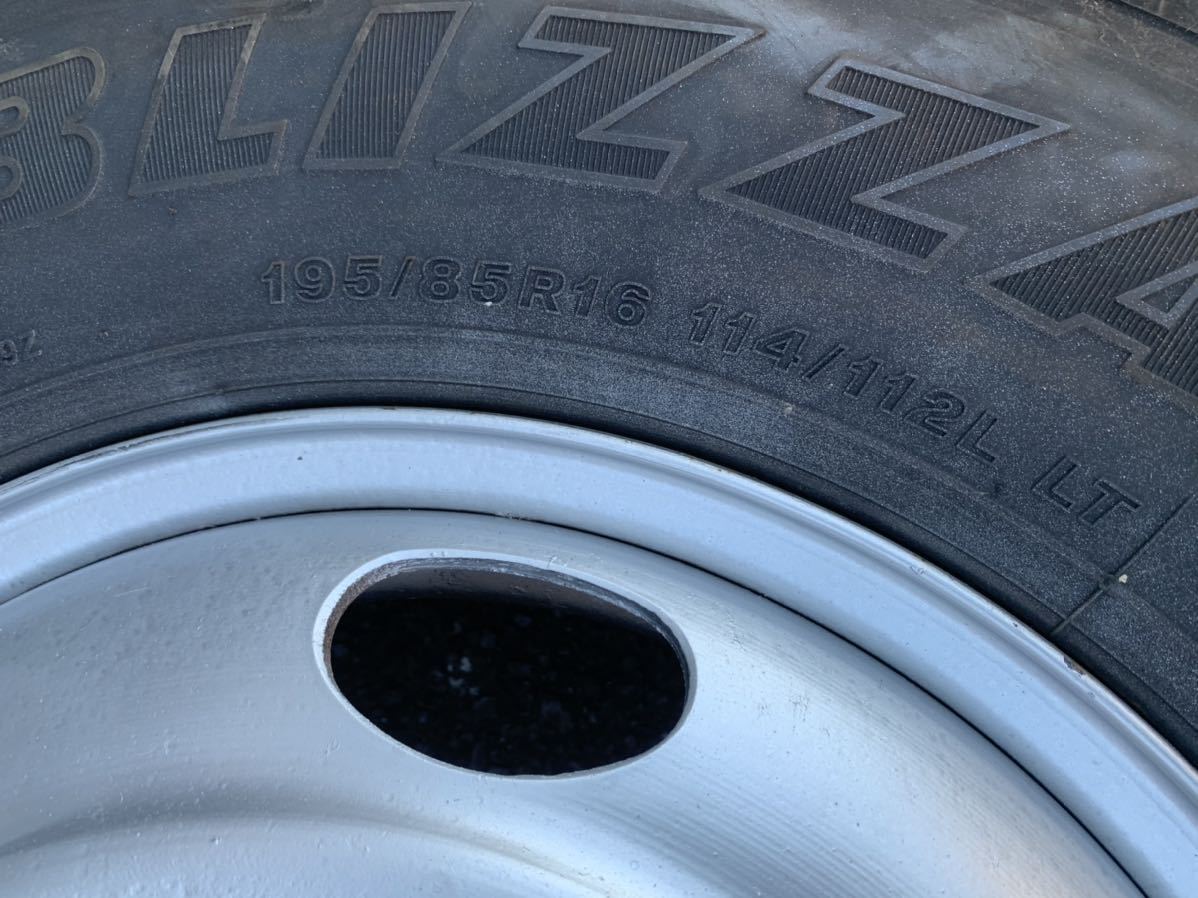 スタッドレス　195/85R16　BS　W979　2019年　いすゞ エルフ　TK 16×5.5J　116.5-8TC　5穴　両面再塗装　6本値段_画像5