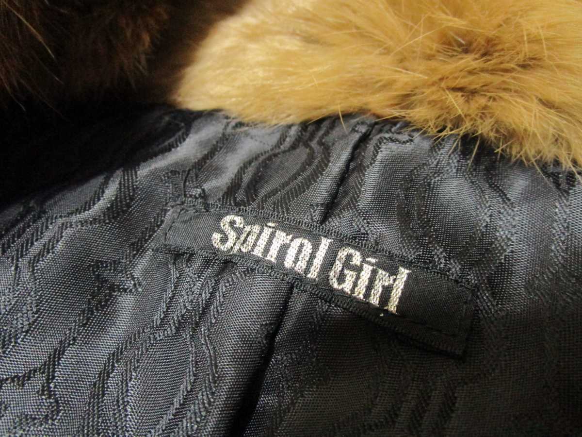  free shipping lady's S*SPIRAL GIRL* fur taking out possible coat 