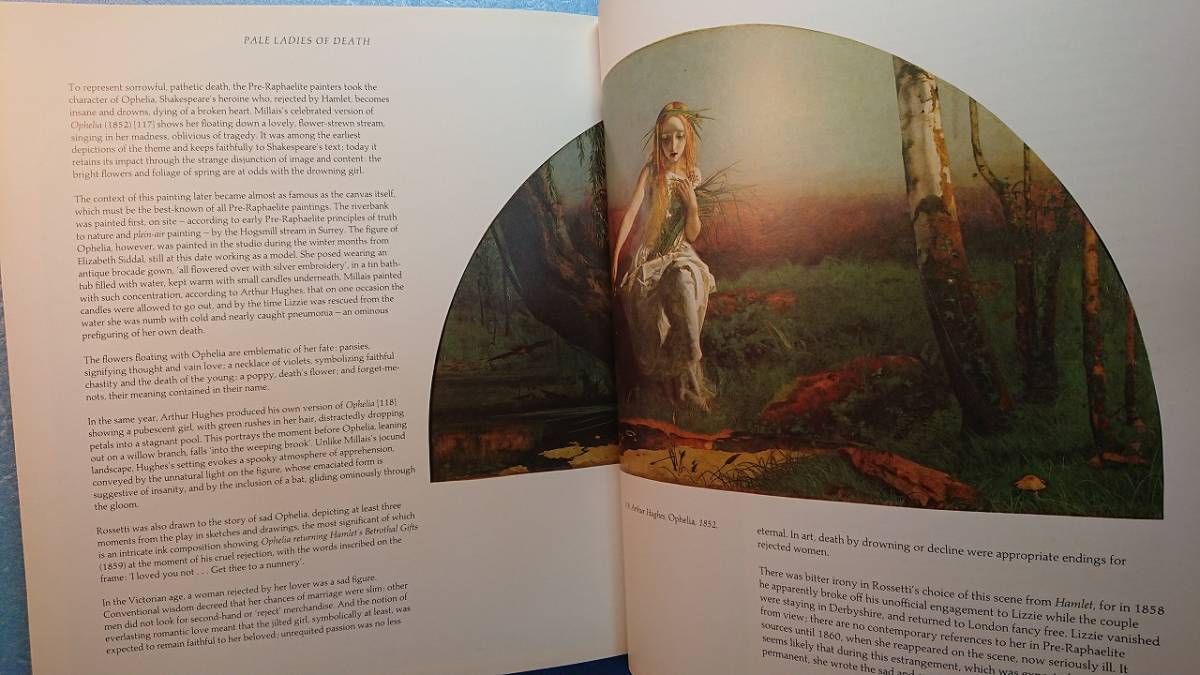 英語絵画「Pre-Raphaelite Womenラファエロ前派の女性達」Jan Marshヤンマーシュ著 1987年