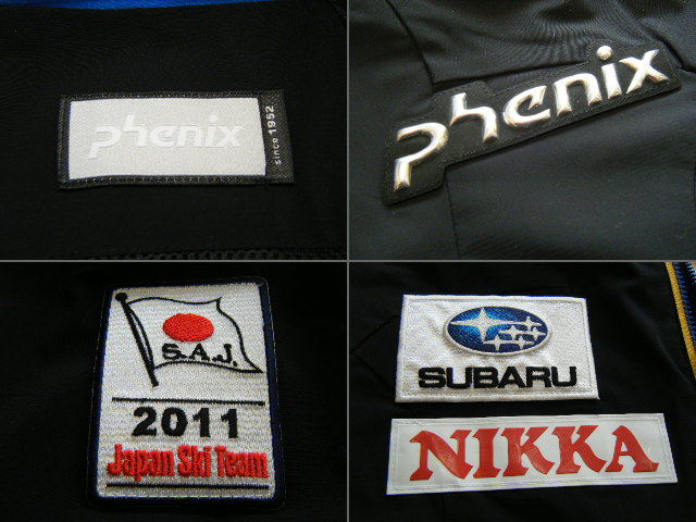 フェニックス　phenix　10 FW JAPAN NATIONAL TEAM 2011　トレーニング用高機能シェルジャケット　黒色　サイズ M　スポンサーワッペン付き_画像7