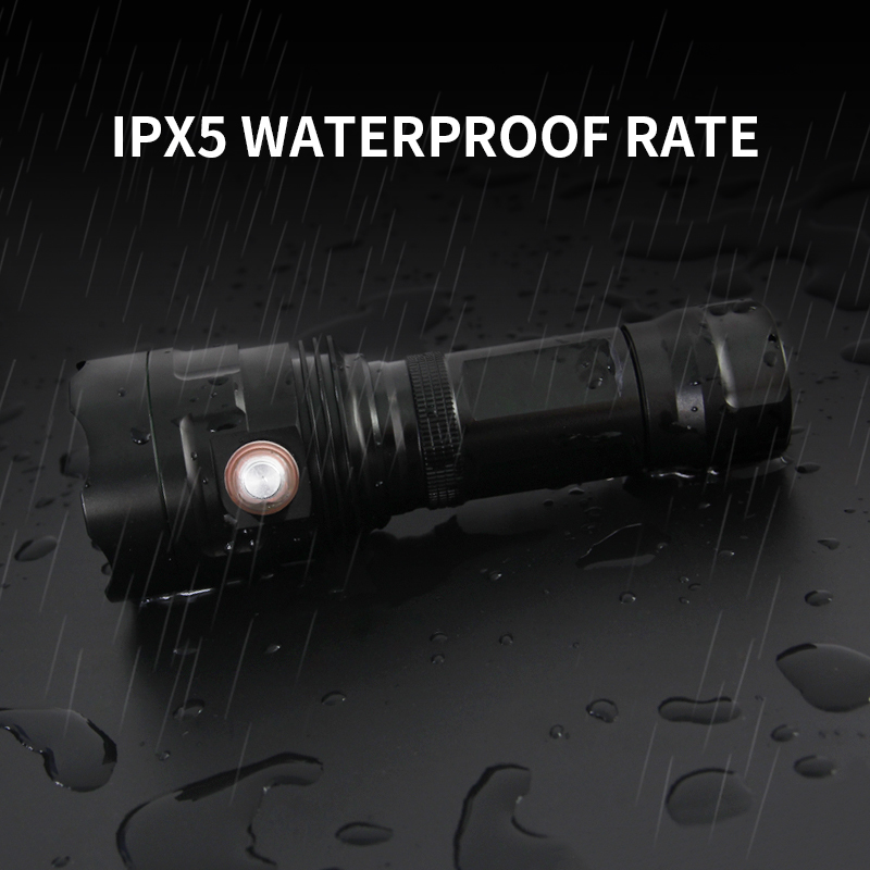 超高輝度 led 懐中電灯 3 * xhp50 usb 充電式モデル防水ハイパワートーチ使用 26650 電池付