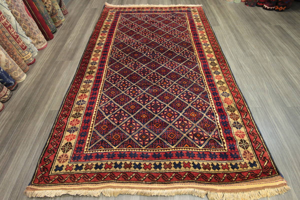アンティーク トルクメン絨毯 アフガニスタン トライバルラグ 部族絨毯